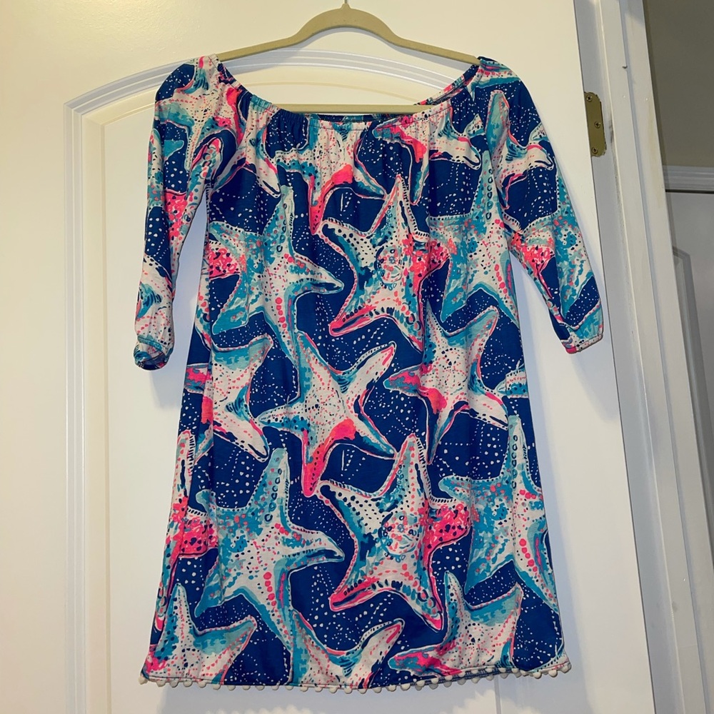 lilly pulitzer kids mini enna dress star struck L